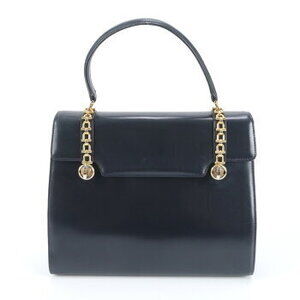 Gucci leather handbag tote bag Navy Blue of
